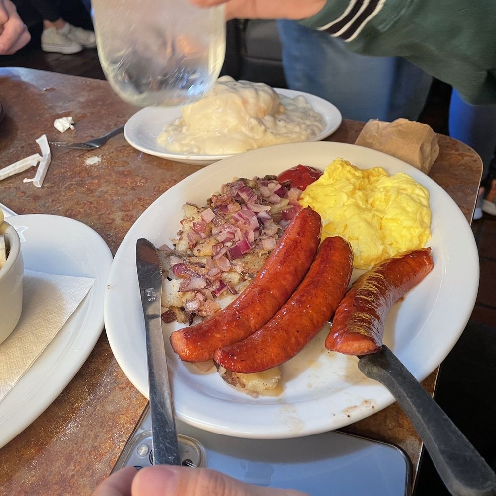 Huckleberry's - Andouille Sausage Platter - Breakfast & Brunch Near Me - Fairfield, California Huckleberry's - Andouille Sausage Platter - Breakfast & Brunch Near Me - Fairfield, California