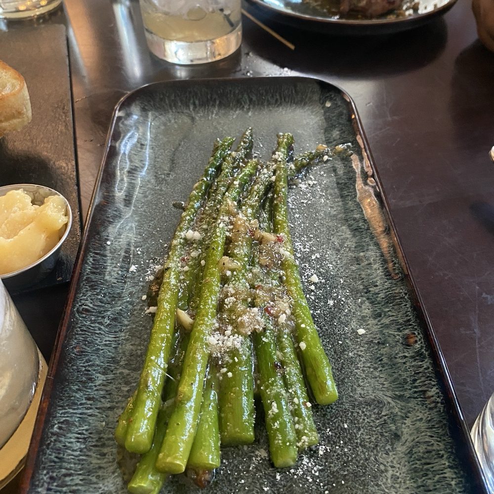 My hubby had the asparagus and he said it was delicious! My hubby had the asparagus and he said it was delicious!