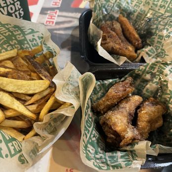 Wingstop - Fries, Garlic Parmesan Wings and Lemon Pepper wings - Chicken Wings Near Me - North Miami Beach, Florida