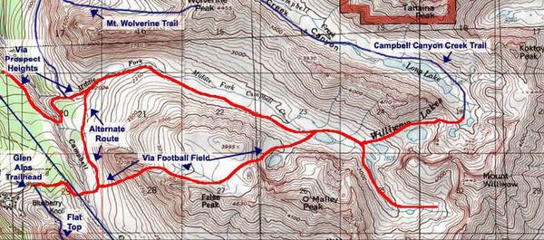 Williwaw Lakes Trail by null