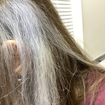 Tresses Salon - Fried damaged hair. Uneven.. - Hair Salons Near Me - Washington, DC, District of Columbia