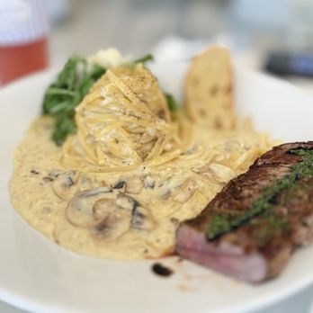 Somethin - Steak Cream Pasta - Korean Near Me - La Mirada, California Somethin - Steak Cream Pasta - Korean Near Me - La Mirada, California
