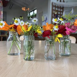 Lagoon Playgroup - Flowers picked from our garden and gifted to our Irish Dancer guest on St Patrick's day