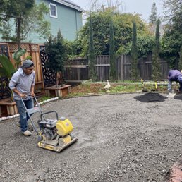 Backyard being transformed