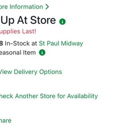 Inventory showing stock Inventory showing stock
