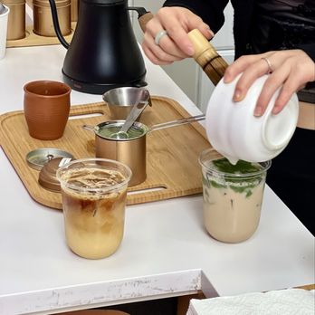 Aura Tea & Coffee - Saffron Cardamom Latte, Banana Matcha - Coffee & Tea Near Me - San Francisco, California Aura Tea & Coffee - Saffron Cardamom Latte, Banana Matcha - Coffee & Tea Near Me - San Francisco, California