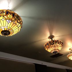 Shawn O'Donnell's - Light fixtures in women's bathroom.