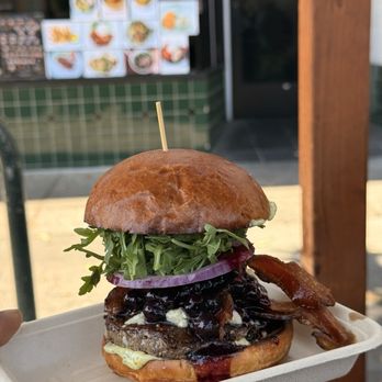 Scolari's Good Eats - Blueberry Burger - Burgers Near Me - Alameda, California