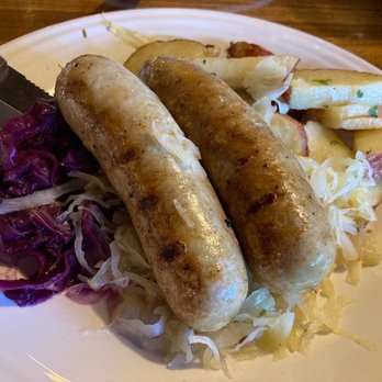 Edelweiss Biergarten - Chicken bratwurst. - German Near Me - Phoenix, Arizona Edelweiss Biergarten - Chicken bratwurst. - German Near Me - Phoenix, Arizona