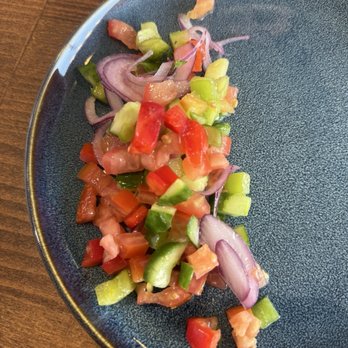 Anatolia - 1/4 of the cucumber tomato salad - Mediterranean Near Me - Huntington Beach, California