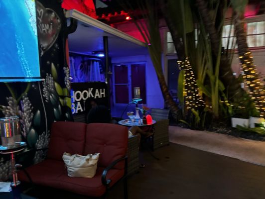 Hookah bar at Aura by null