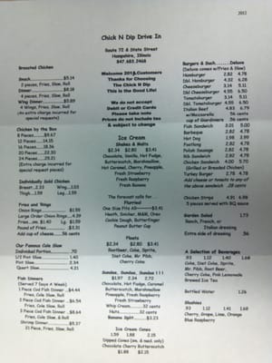 Menu photo 8 Chick-N-Dip Hampshire, IL