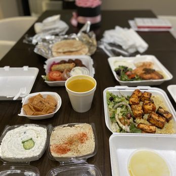 Kebab G Stop - The meal for the family. Vegan mix kebab with red lentil soup and salmon plate. Totally worth it - Mediterranean Near Me - La Verne, California Kebab G Stop - The meal for the family. Vegan mix kebab with red lentil soup and salmon plate. Totally worth it - Mediterranean Near Me - La Verne, California