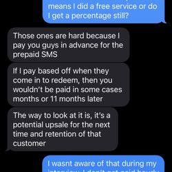 Brazilian Wax Studios - Telling me the services I provided I wouldn't be compensated
