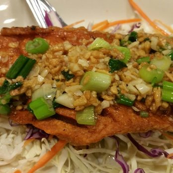 Indra Restaurant - Garlic salmon - Thai Near Me - Glendale, California Indra Restaurant - Garlic salmon - Thai Near Me - Glendale, California