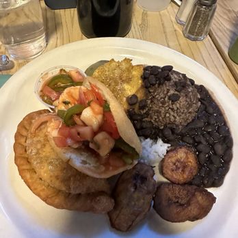 Valencia Cocina - " The works" a taste of everything soup not shown. - Latin American Near Me - Norwalk, Connecticut Valencia Cocina - " The works" a taste of everything soup not shown. - Latin American Near Me - Norwalk, Connecticut