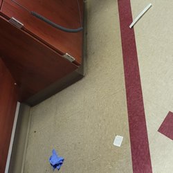 CHRISTUS Trinity Mother Frances - The floor could have used some sweeping and mopping.