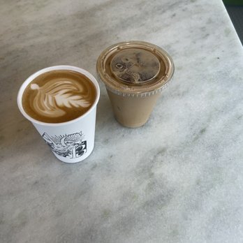 Argonaut Coffee & Biscuits - Latte and Honey Lavender Iced coffee - Coffee & Tea Near Me - Leavenworth, Washington