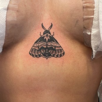 3rd Generation Ink - Traditional moth - Tattoo Near Me - Houston, Texas 3rd Generation Ink - Traditional moth - Tattoo Near Me - Houston, Texas