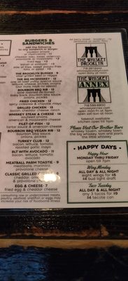 Menu photo 1 The Whiskey Brooklyn Brooklyn, NY