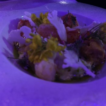 Spago - Uni king crab dish. Pretty but underwhelming in taste - New American Near Me - Beverly Hills, California