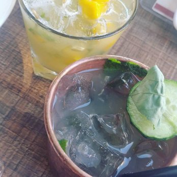 Malai Kitchen - Burbon smash and a mule - Thai Near Me - Dallas, Texas