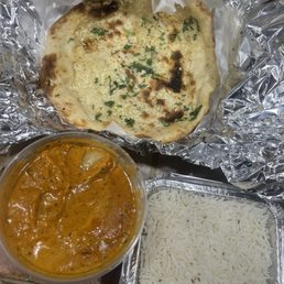 Chicken Tikka Masala, Garlic Naan, Chicken Tikka Masala, Garlic Naan,