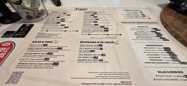 Menu photo 1 Egglet San Diego, CA