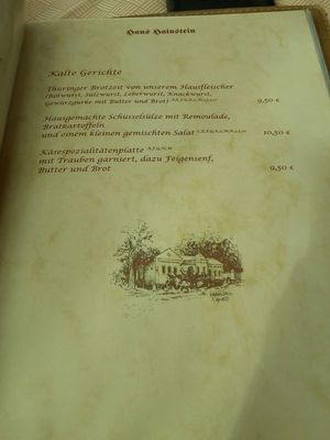 Menu photo 8 Restaurant Haus Hainstein Eisenach, TH Menu photo 8 Restaurant Haus Hainstein Eisenach, TH