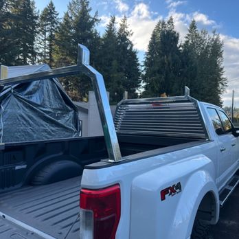 Crown Fabrication - Chrome coated loover headache rack and goal post - Metal Fabricators Near Me - Oregon City, Oregon Crown Fabrication - Chrome coated loover headache rack and goal post - Metal Fabricators Near Me - Oregon City, Oregon