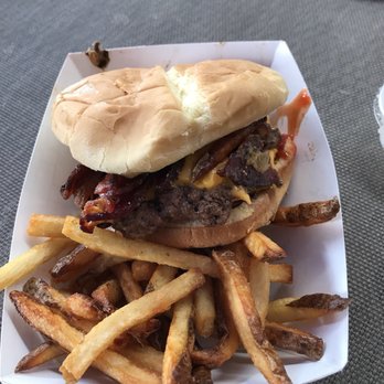 Maggies Kitchen - The amazingly delicious Bacon Cheeseburger and the perfect sidekick...the fries! - Burgers Near Me - Ouray, Colorado