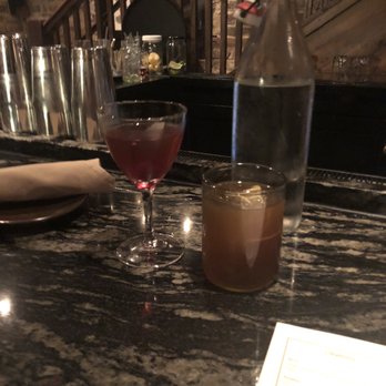 Bar at Husk - Manhattan n the dragon punch - Cocktail Bars Near Me - Charleston, South Carolina