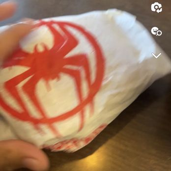 Burger King - a spider - man logo on a bag - Fast Food Near Me - Sunnyside, Washington Burger King - a spider - man logo on a bag - Fast Food Near Me - Sunnyside, Washington