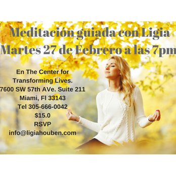 Ligia Houben - Meditación en español ofrecida también a grupos privados o individualmente. - Life Coach Near Me - Miami, Florida Ligia Houben - Meditación en español ofrecida también a grupos privados o individualmente. - Life Coach Near Me - Miami, Florida