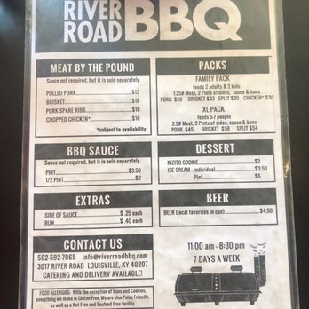 River Road BBQ - To go menu. - Barbeque Near Me - Louisville, Kentucky River Road BBQ - To go menu. - Barbeque Near Me - Louisville, Kentucky