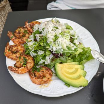 The Attic - Salad with a side of prawns - Breakfast & Brunch Near Me - Long Beach, California The Attic - Salad with a side of prawns - Breakfast & Brunch Near Me - Long Beach, California