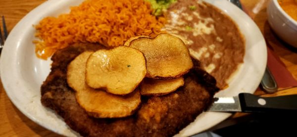 Photo of La Fiesta Restaurant - Mountain View, CA, US. Milanesa