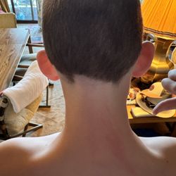 Jamie's Barber Shop - The back of my son's hair after haircut.