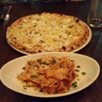 Saint Leo - Bianca pizza on the top, pappardelle al ragu on the bottom - Italian Near Me - Oxford, Mississippi Saint Leo - Bianca pizza on the top, pappardelle al ragu on the bottom - Italian Near Me - Oxford, Mississippi