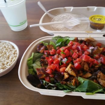 Guzman y Gomez - Chicken salad, brown rice and frozen cocktail (Margharita opaa ) - Mexican Near Me - Manly, NSW Guzman y Gomez - Chicken salad, brown rice and frozen cocktail (Margharita opaa ) - Mexican Near Me - Manly, NSW