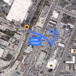 Costco Gas - Gas station is located ACROSS from the store. Cross Del Monte Blvd