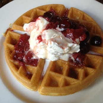 William Jeffrey's Tavern - Waffle from waffle bar- so fluffy!! - American Near Me - Arlington, Virginia William Jeffrey's Tavern - Waffle from waffle bar- so fluffy!! - American Near Me - Arlington, Virginia