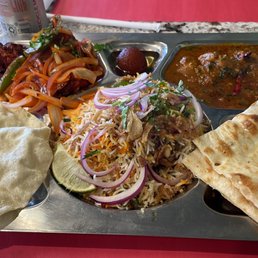 Chicken medium plus Thali Chicken medium plus Thali