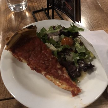 Giordano's - Deep dish pepperoni and salad - Pizza Near Me - Chicago, Illinois Giordano's - Deep dish pepperoni and salad - Pizza Near Me - Chicago, Illinois