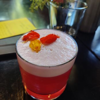 Magpie Cafe - Hibiscus Gin Fizz - New American Near Me - Sacramento, California Magpie Cafe - Hibiscus Gin Fizz - New American Near Me - Sacramento, California