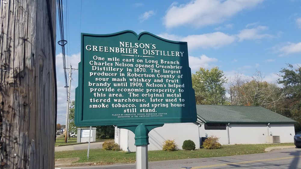 PLAQUE FOR NELSON’S GREENBRIER DISTILLERY Updated July 2024 2561 US