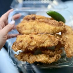 Fried fish filet.  Would like it saltier