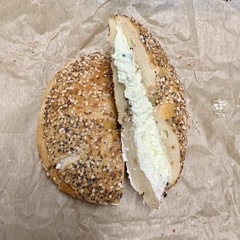 Liberty Bagels - Flat Everything Bagel - Bagels Near Me - New York, New York Liberty Bagels - Flat Everything Bagel - Bagels Near Me - New York, New York
