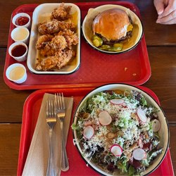 Eugene Kitchen - Salad, Tinman burger and Buttermilk Fried Chicken
