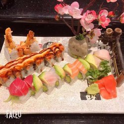Raku Hibachi&Sushi - Rainbow and Godzilla Roll